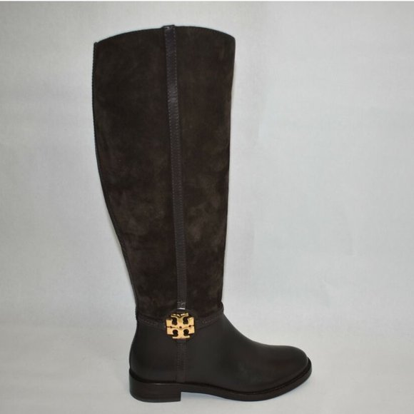 New! Tory Burch Miller Knee High Boot Brown Suede Size 5.5 M MSRP $498 U8 - Picture 3 of 9